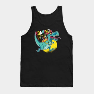 Roaring Into 2nd Grade // Fun T-Rex Back to School Tank Top